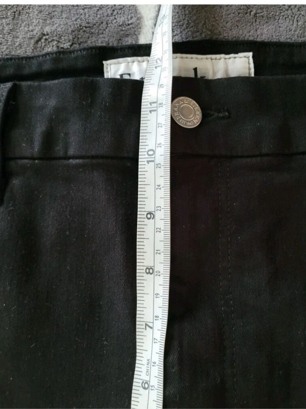 Frank & Eileen Sligo Jeans - Black Ankle Slim Cropped Jeans - Size 31 - Picture 7 of 13